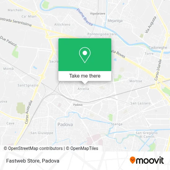 Fastweb Store map