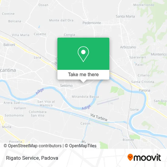 Rigato Service map