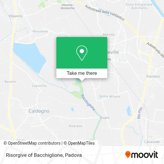Risorgive of Bacchiglione map