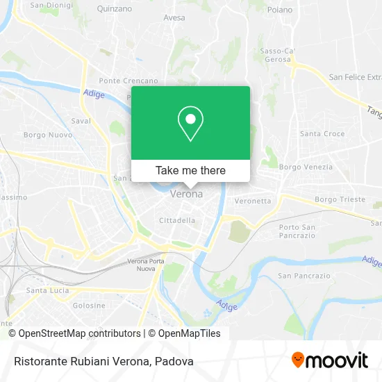 Ristorante Rubiani Verona map