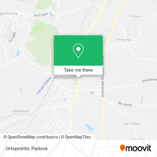 Ortopronto map