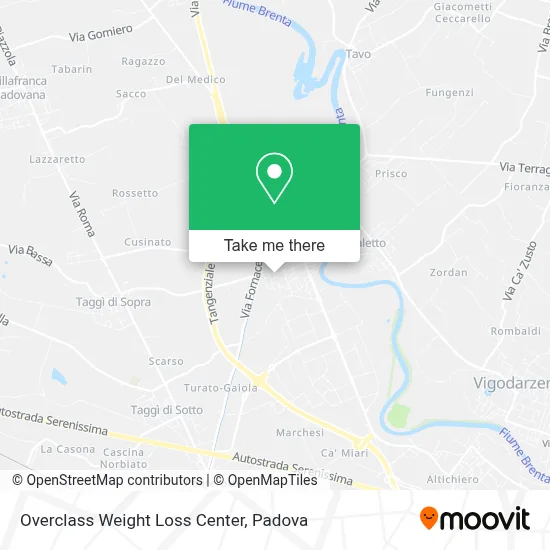 Overclass Weight Loss Center map