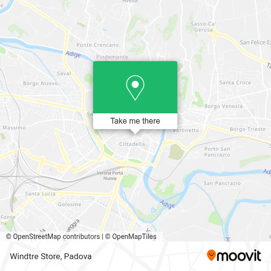 Windtre Store map