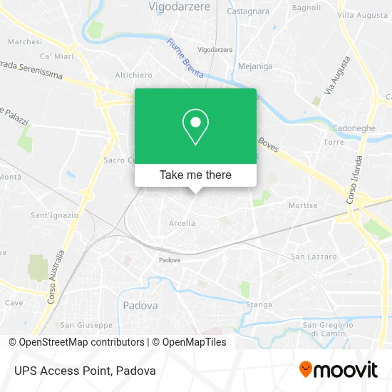 UPS Access Point map