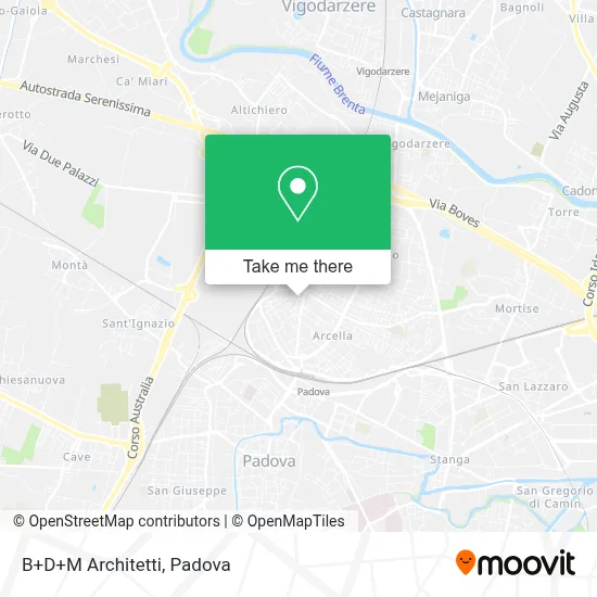 B+D+M Architetti map