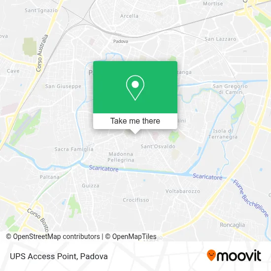 UPS Access Point map