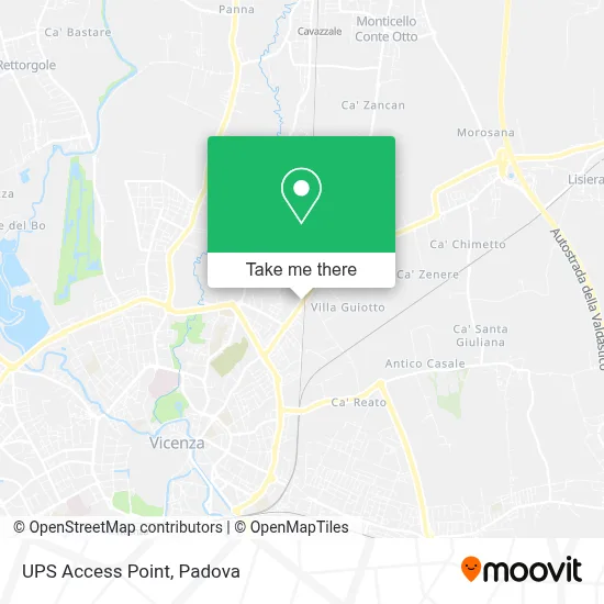 UPS Access Point map