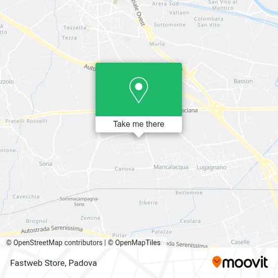 Fastweb Store map