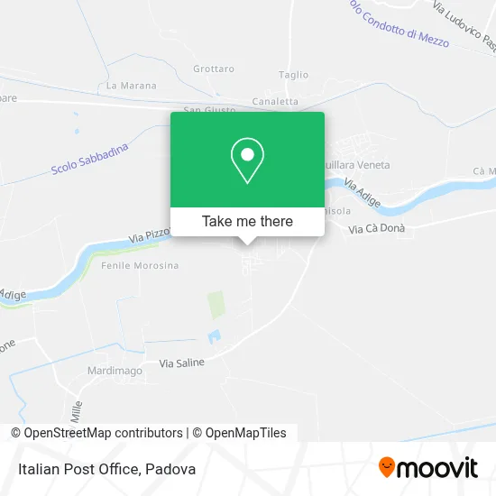 Italian Post Office map