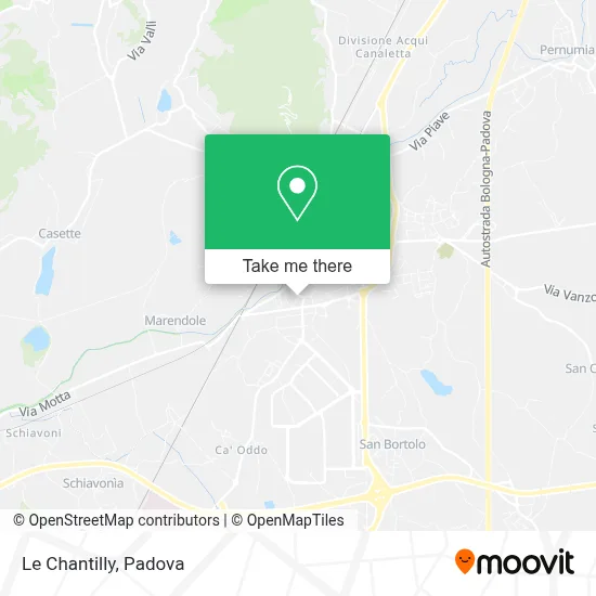 Le Chantilly map