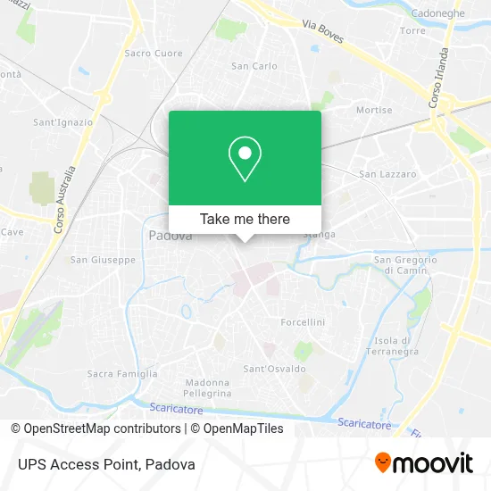 UPS Access Point map