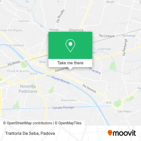 Trattoria Da Seba map