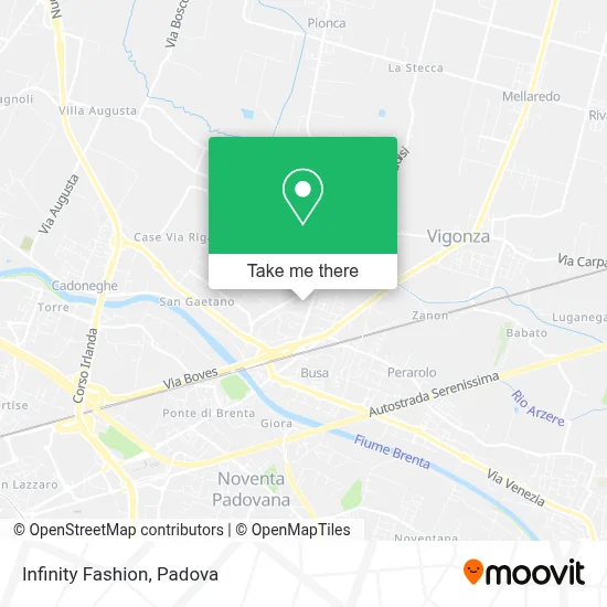 Infinity Fashion map