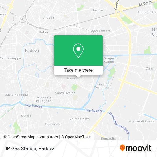 IP Gas Station map