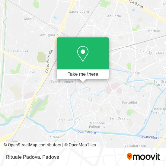 Rituale Padova map