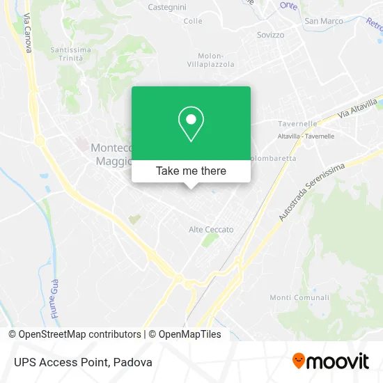 UPS Access Point map