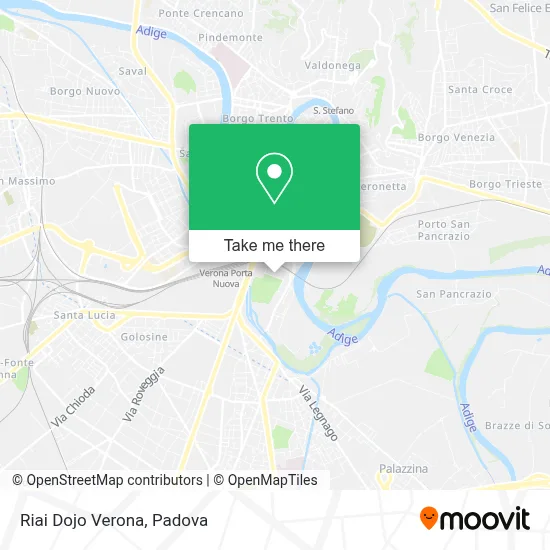 Riai Dojo Verona map