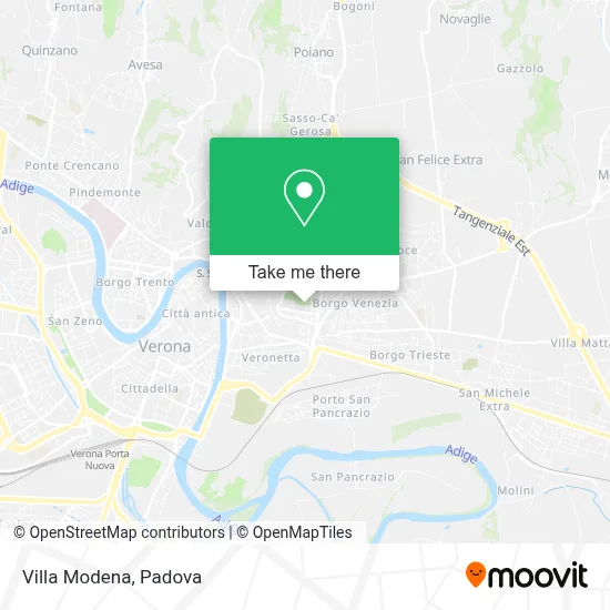 Villa Modena map