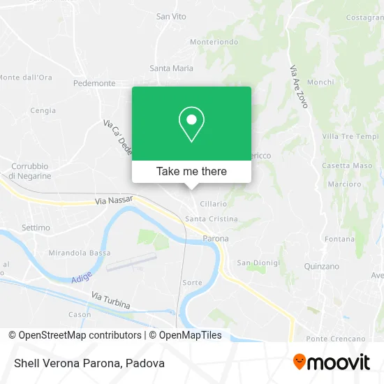 Shell Verona Parona map