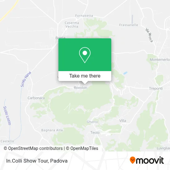 In.Colli Show Tour map