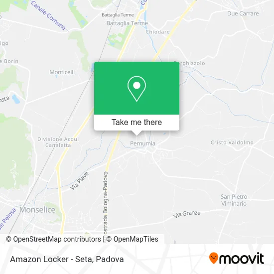 Amazon Locker - Seta map