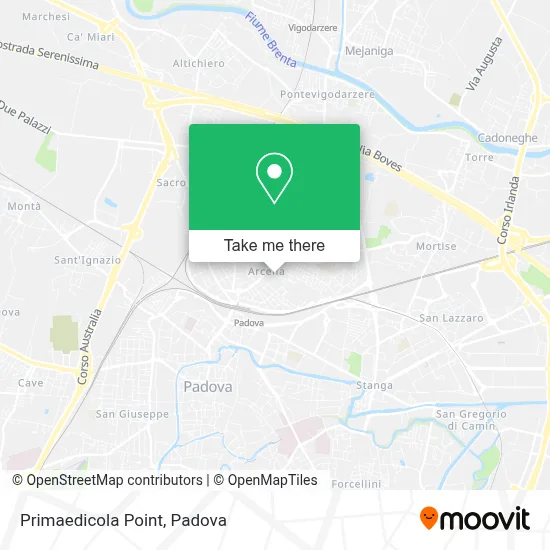 Primaedicola Point map