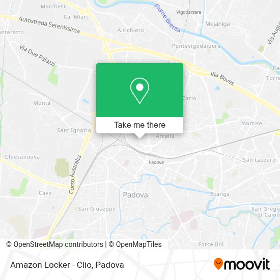 Amazon Locker - Clio map