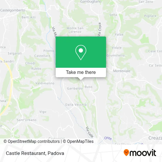 Castle Restaurant map
