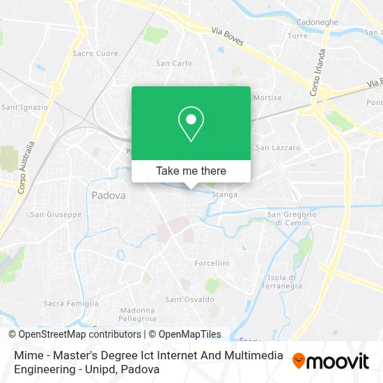 Mime - Master's Degree Ict Internet And Multimedia Engineering - Unipd map