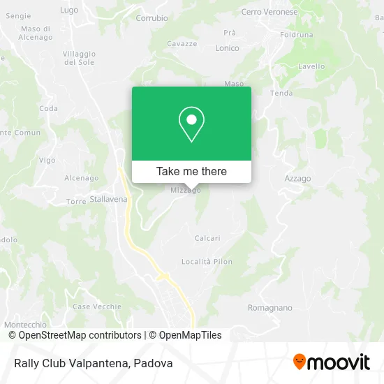 Rally Club Valpantena map