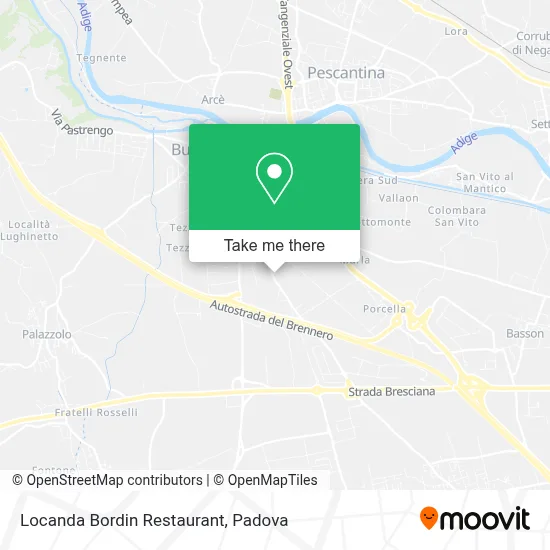 Locanda Bordin Restaurant map