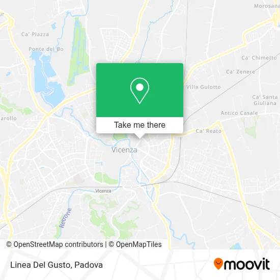 Linea Del Gusto map