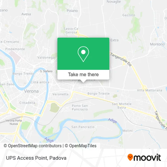 UPS Access Point map