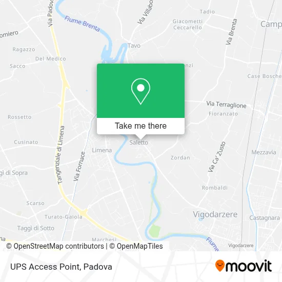 UPS Access Point map