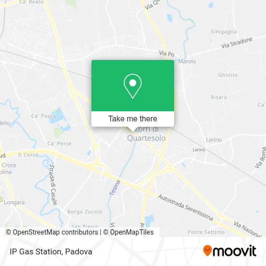 IP Gas Station map