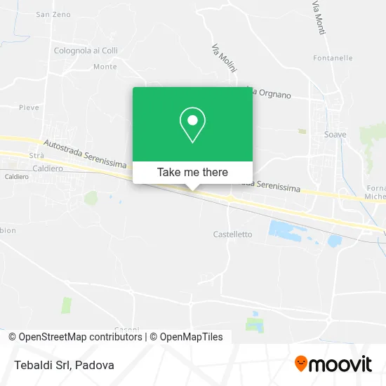 Tebaldi Srl map
