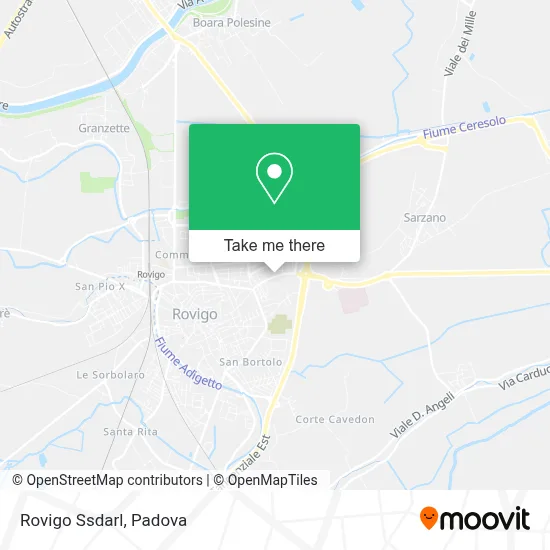 Rovigo Ssdarl map
