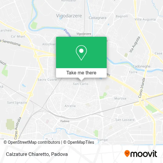 Calzature Chiaretto map