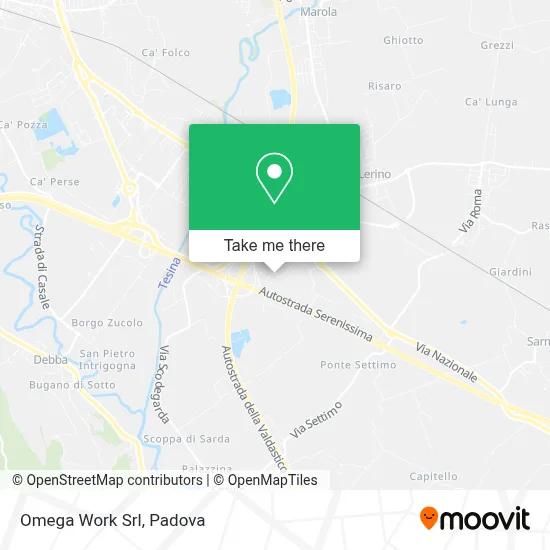Omega Work Srl map