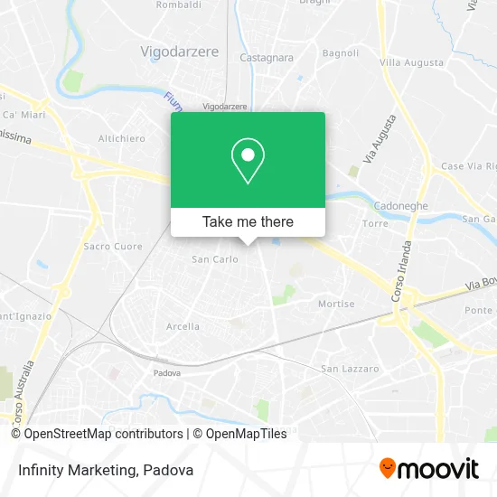 Infinity Marketing map