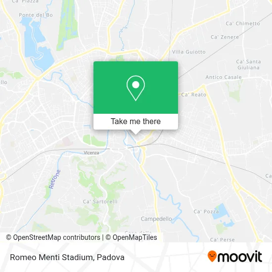 Romeo Menti Stadium map