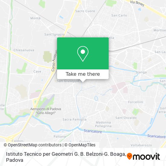 Istituto Tecnico per Geometri G. B. Belzoni-G. Boaga map