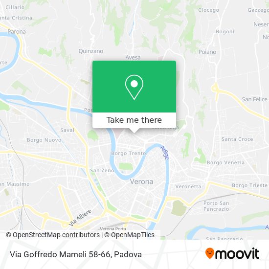 Via Goffredo Mameli 58-66 map