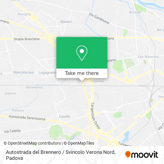 Autostrada del Brennero / Svincolo Verona Nord map
