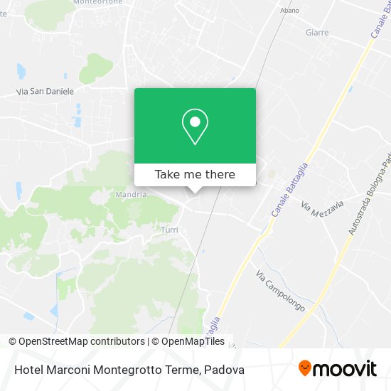 Hotel Marconi Montegrotto Terme map