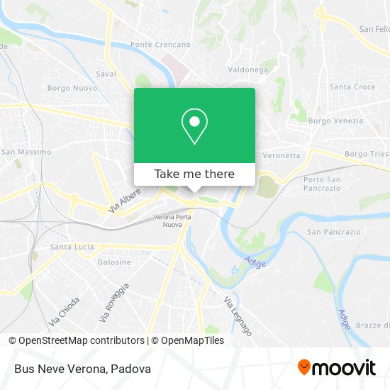 Bus Neve Verona map