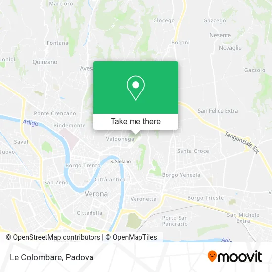 Le Colombare map