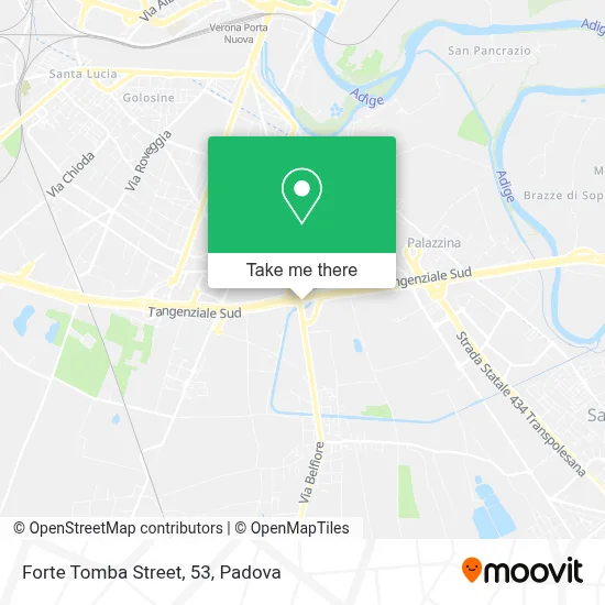 Forte Tomba Street, 53 map