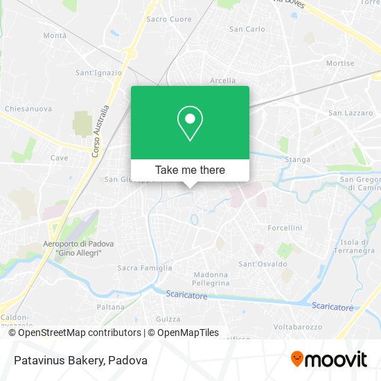 Patavinus Bakery map