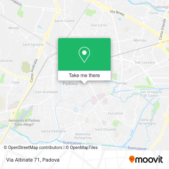 Via Altinate  71 map